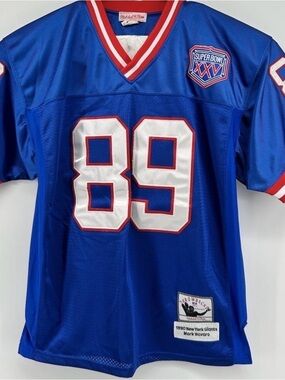 NY Giants Mark Bavaro size 46 (L) Mitchell&Ness Super Bowl XXV Patch Jersey